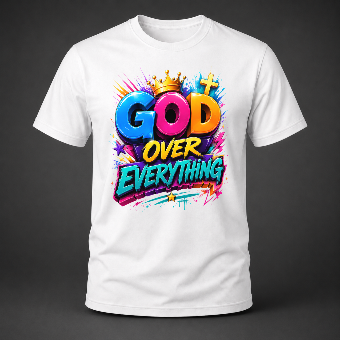 God Over Everything 3D Graphic Tee