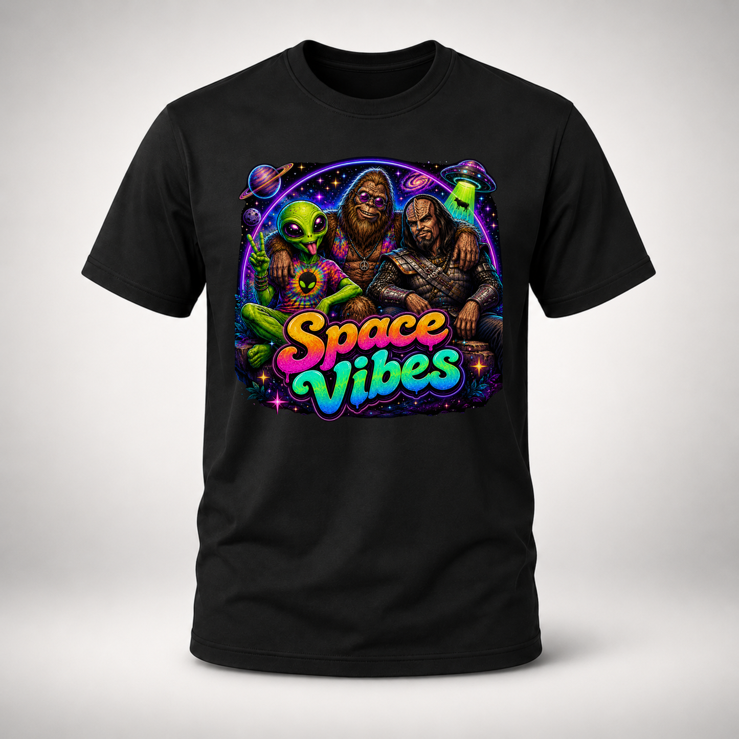 Space Vibes Cosmic Crew Graphic Tee