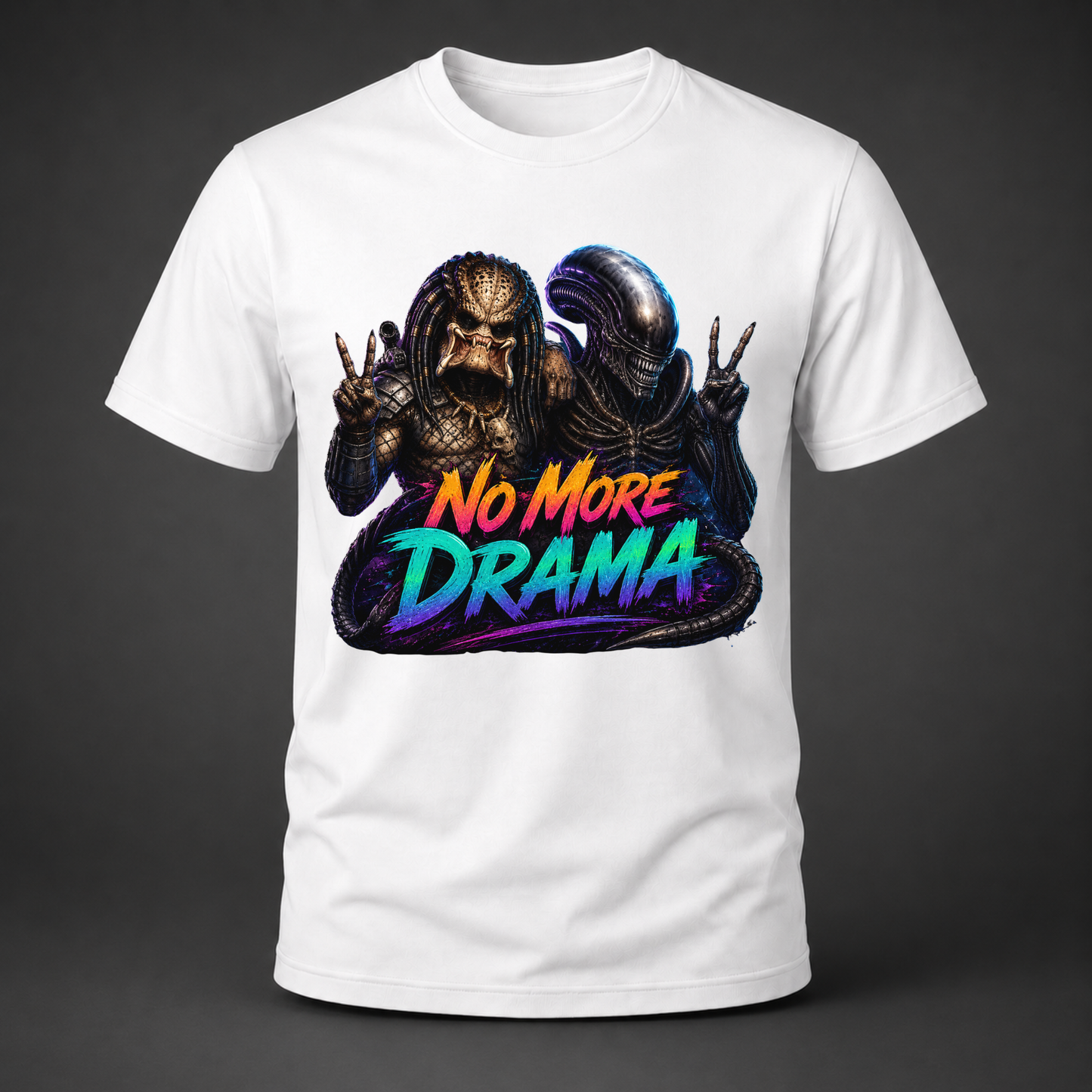 No More Drama Alien Showdown Graphic Tee