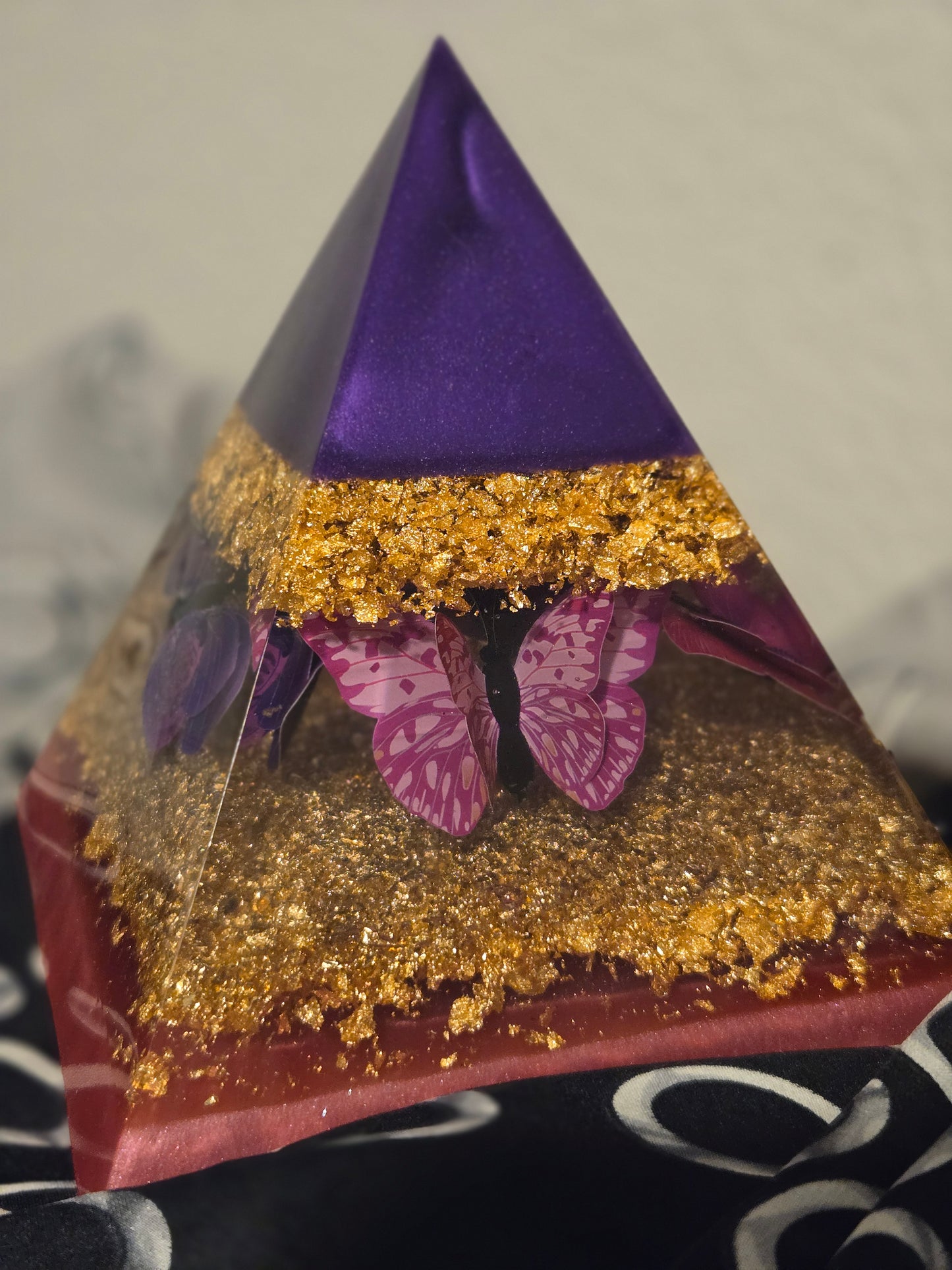 Transformation & Energy Resin Pyramid – Butterfly Edition