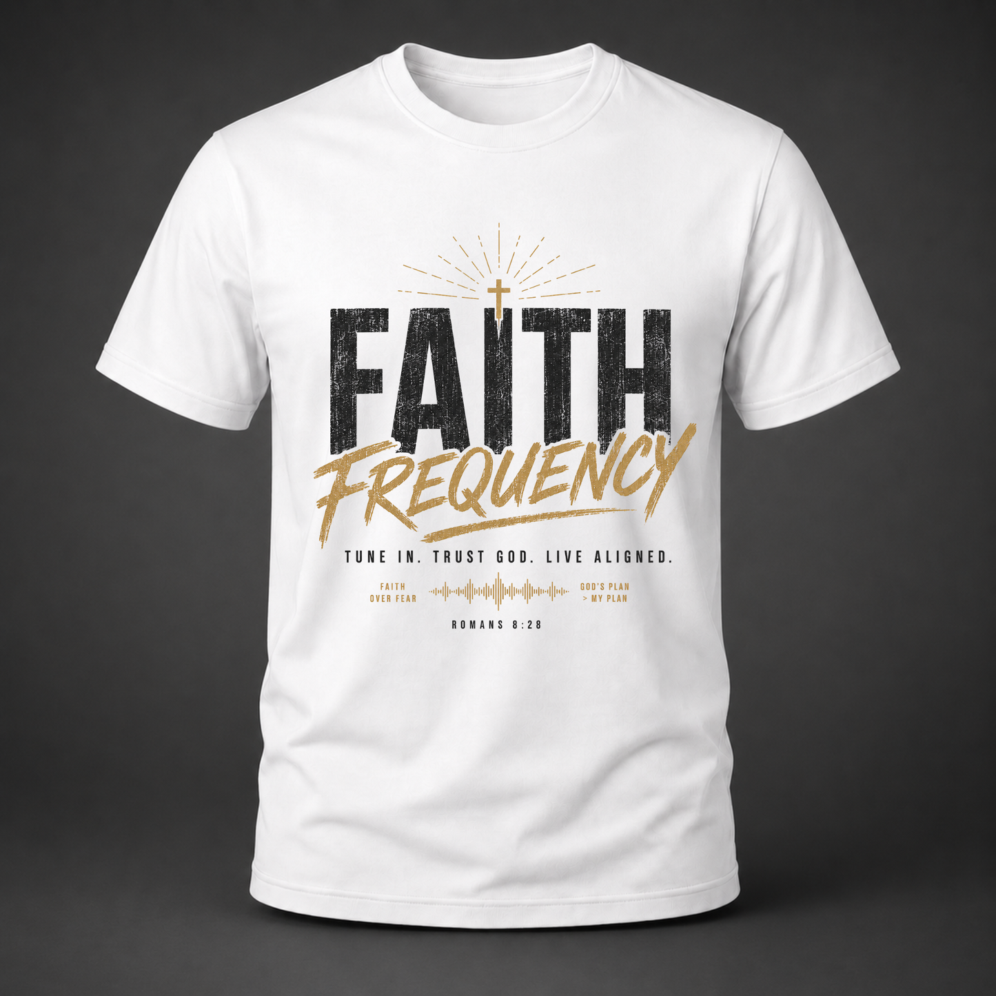 Faith Frequency Christian Graphic Tee