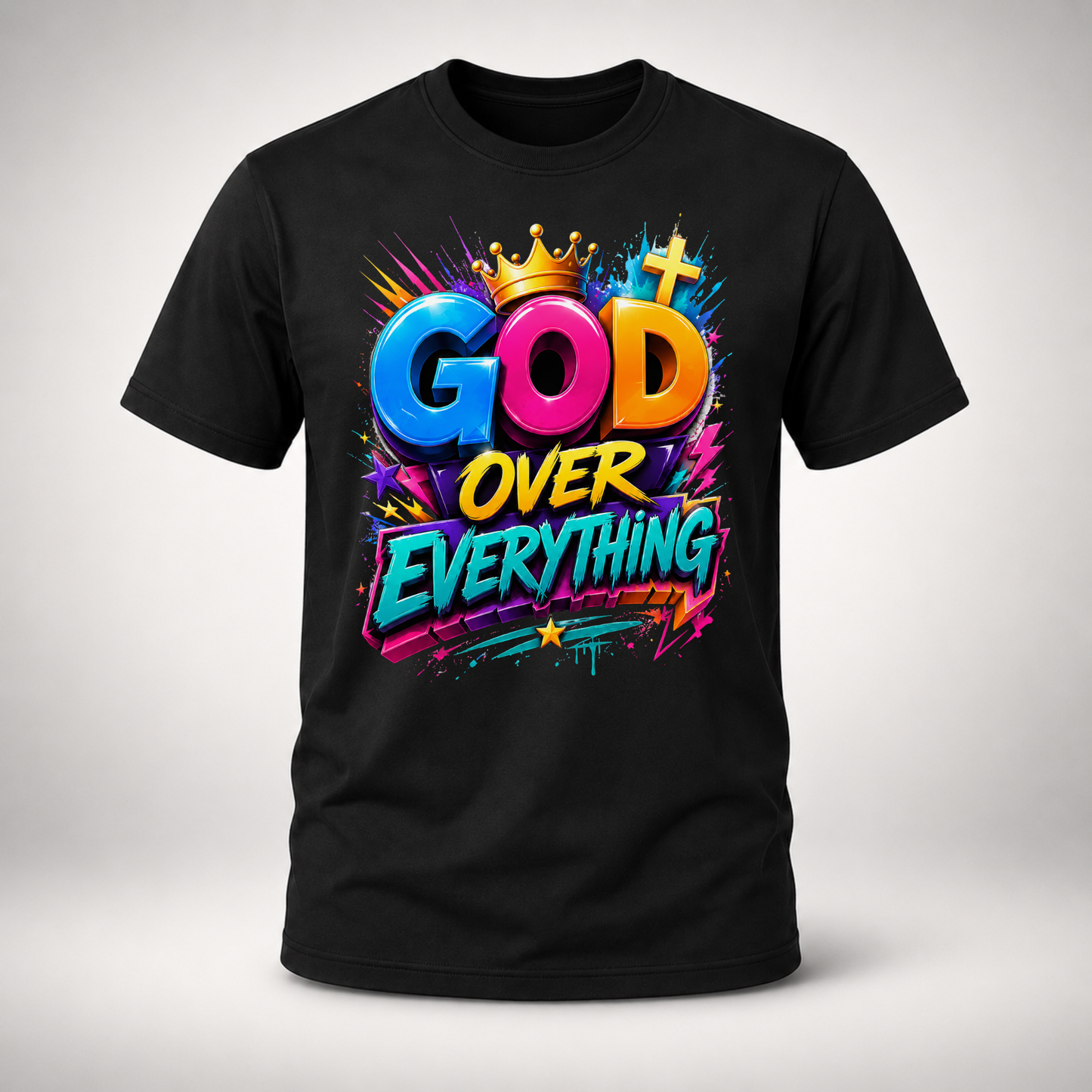 God Over Everything 3D Graphic Tee