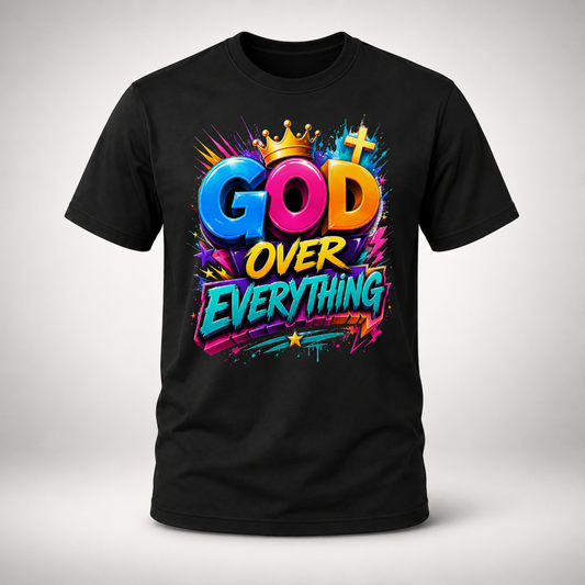 God Over Everything 3D Graphic Tee
