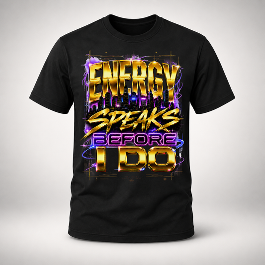 Energy Speaks Before I Do T-Shirt