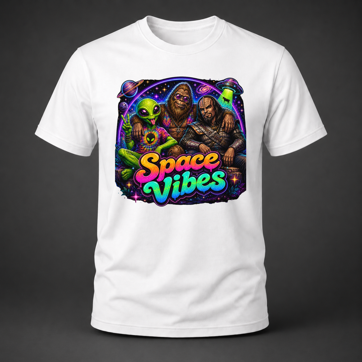 Space Vibes Cosmic Crew Graphic Tee
