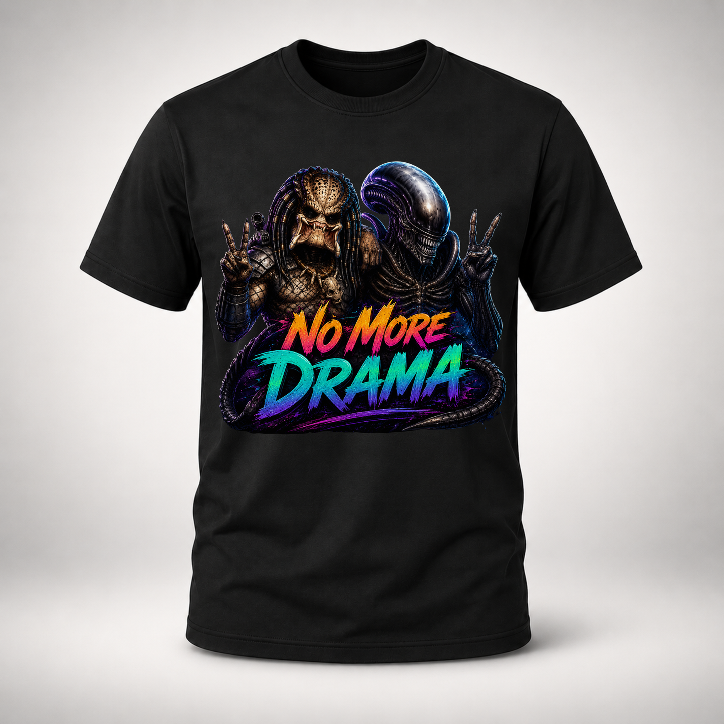 No More Drama Alien Showdown Graphic Tee